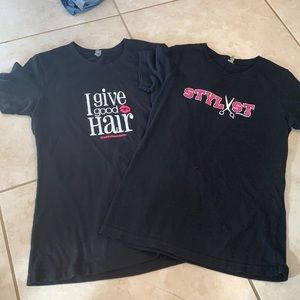 Behind the chair brand hairstylist T-shirts